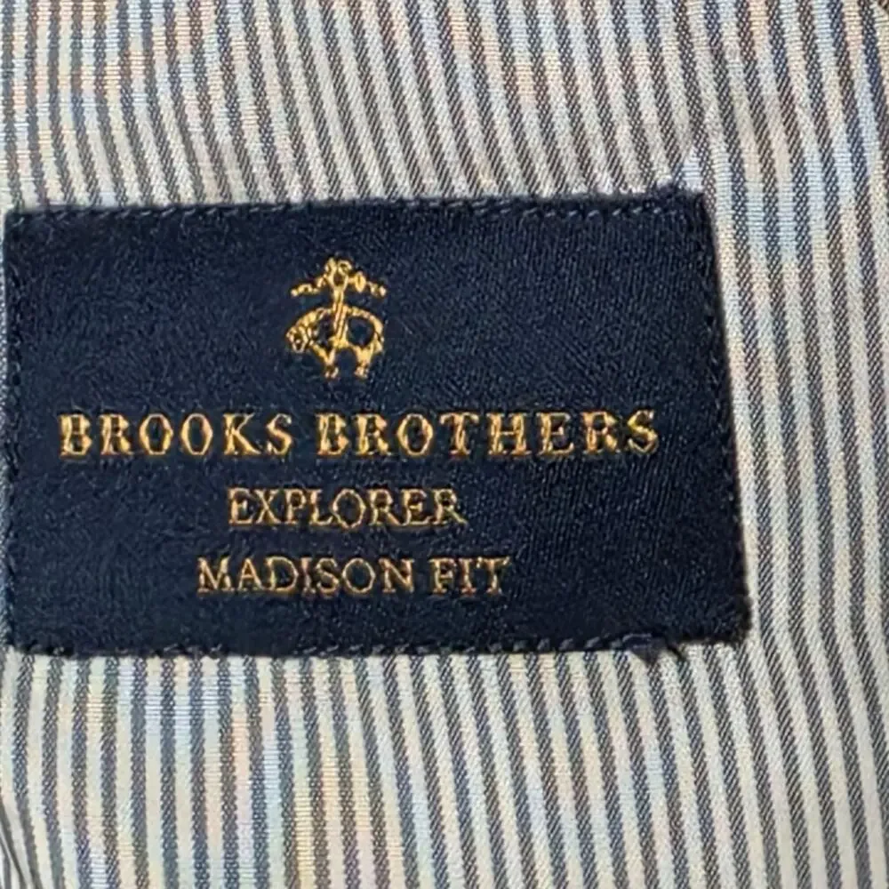 Brooks Brothers Blazer Mens 42 Navy Explorer Madison Fit Stretch Suit Jacket